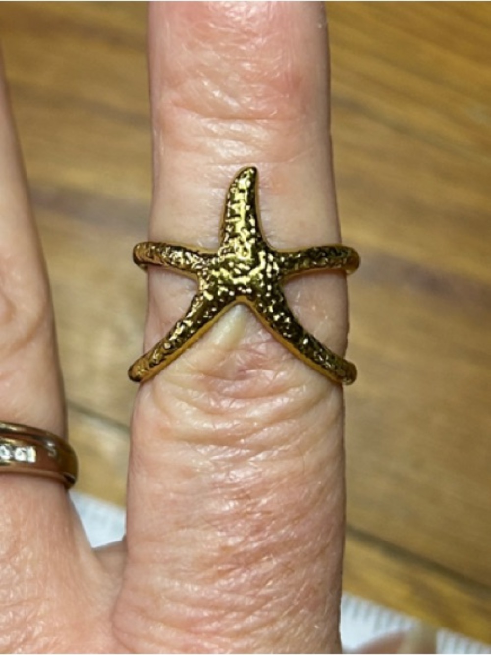 3/$25 Gold Starfish Ring